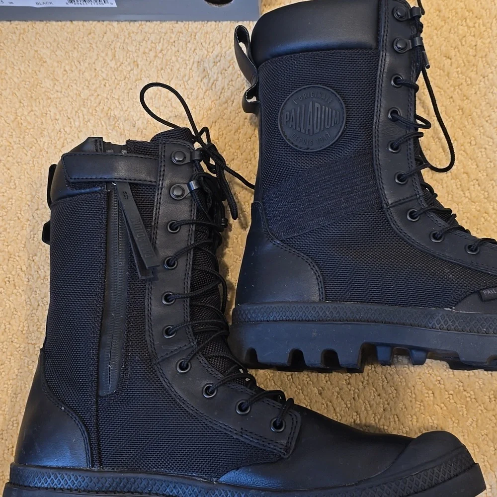 Men's Black Tactical Ops Waterproof Boot - Picture 3 of 6
